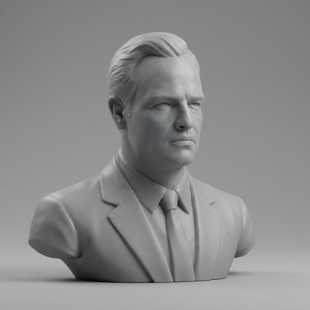 Marlon Brando Bust 3D Model