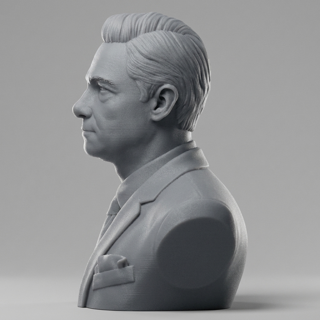 Martin Freeman as Dr. John Watson Actor Bust 3D Model