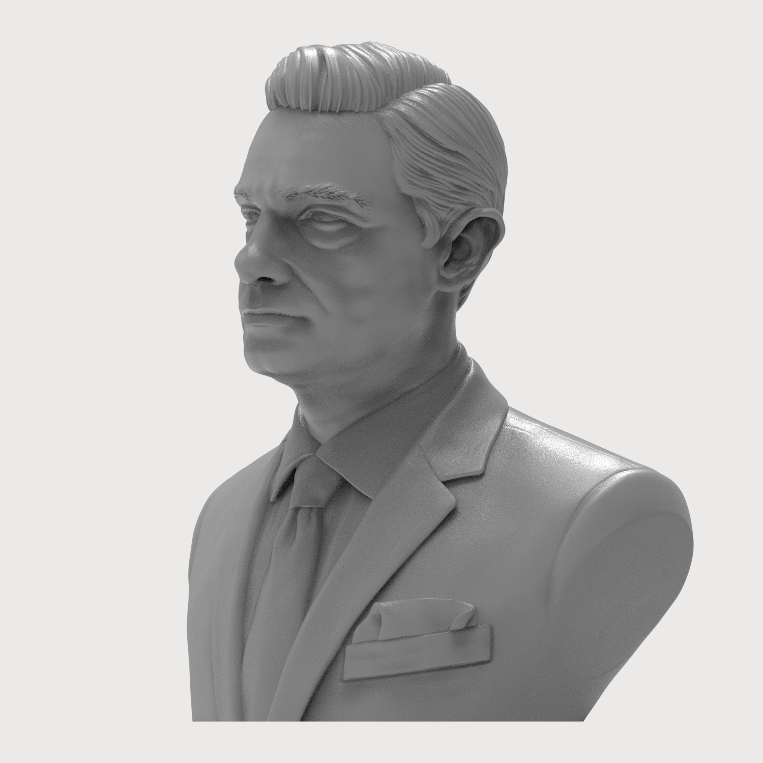 Martin Freeman as Dr. John Watson Actor Bust 3D Model