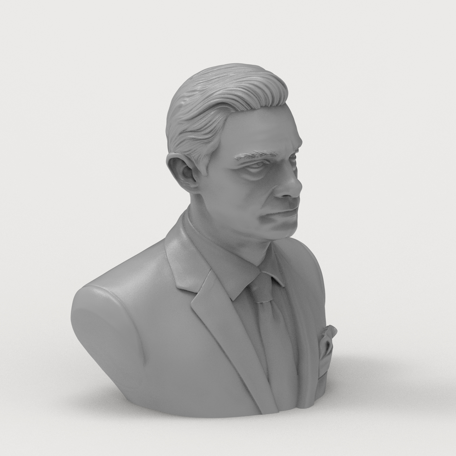 Martin Freeman as Dr. John Watson Actor Bust 3D Model