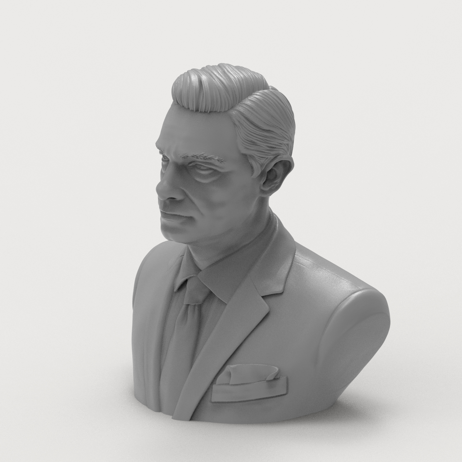 Martin Freeman as Dr. John Watson Actor Bust 3D Model