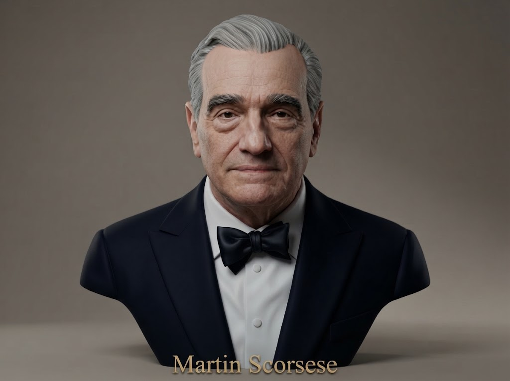 Martin Scorsese Bust 3D Printable 3D Model