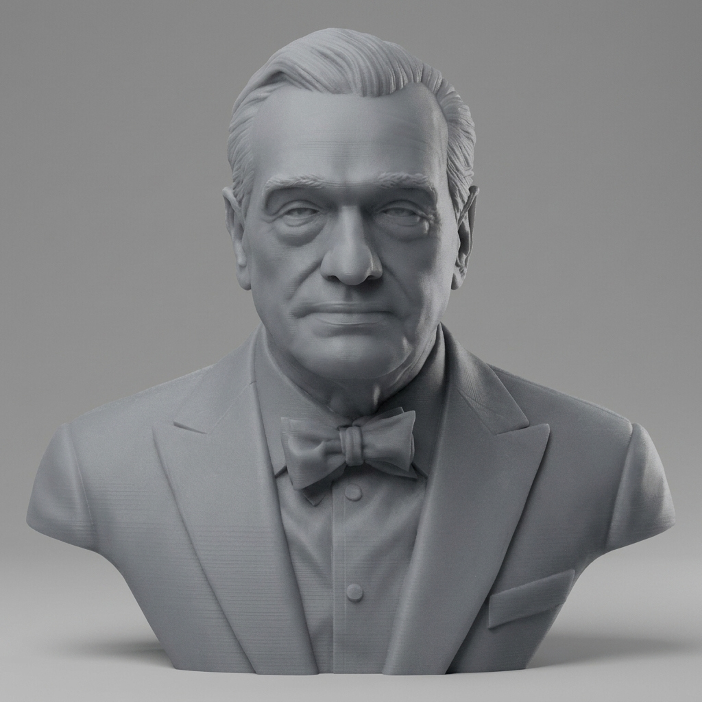 Martin Scorsese Bust 3D Printable 3D Model