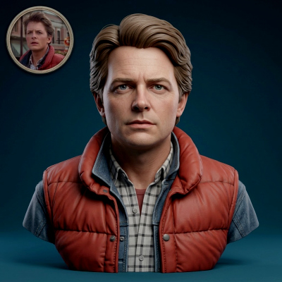 Marty McFly Vest Bust 3D Printable