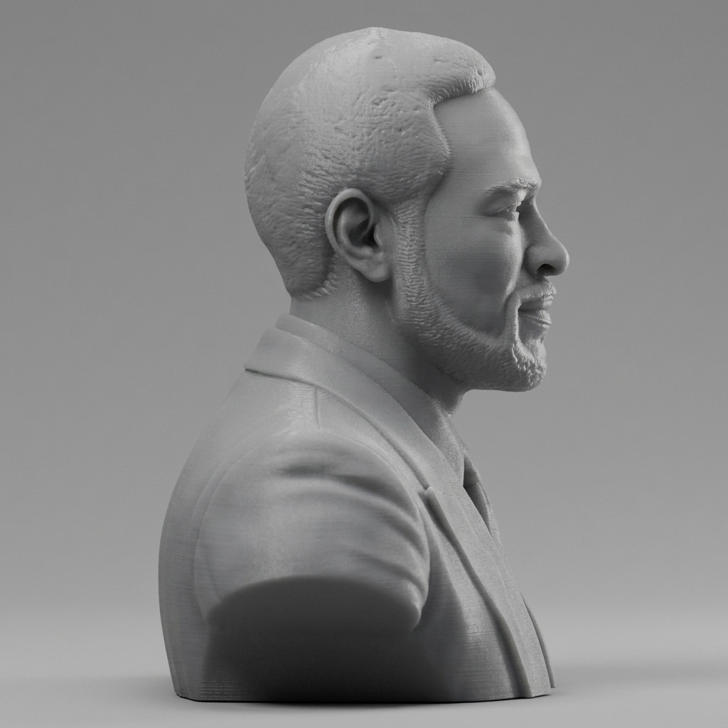 Marvin Gaye 3D Printable Bust 3D Model