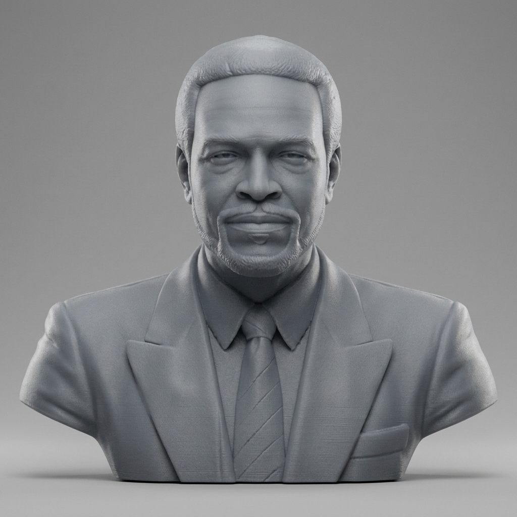 Marvin Gaye 3D Printable Bust 3D Model