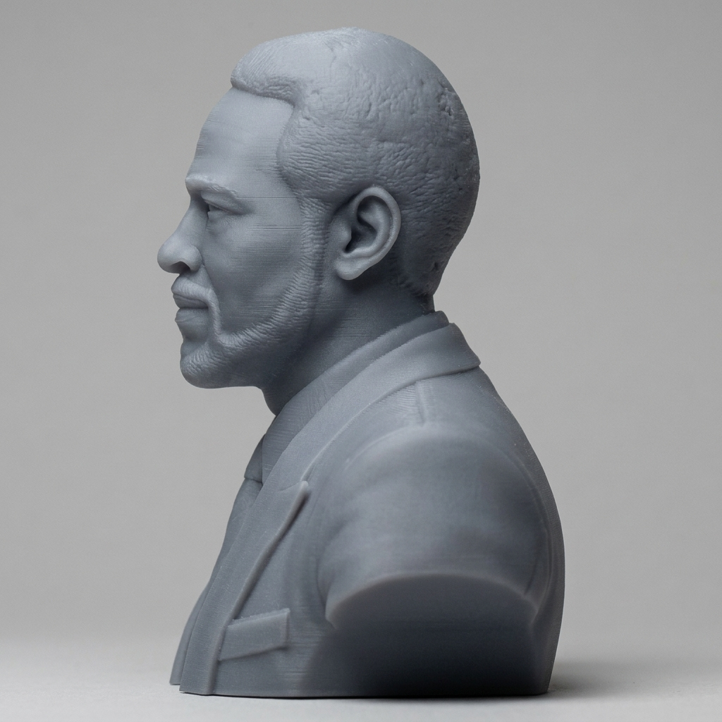 Marvin Gaye 3D Printable Bust 3D Model