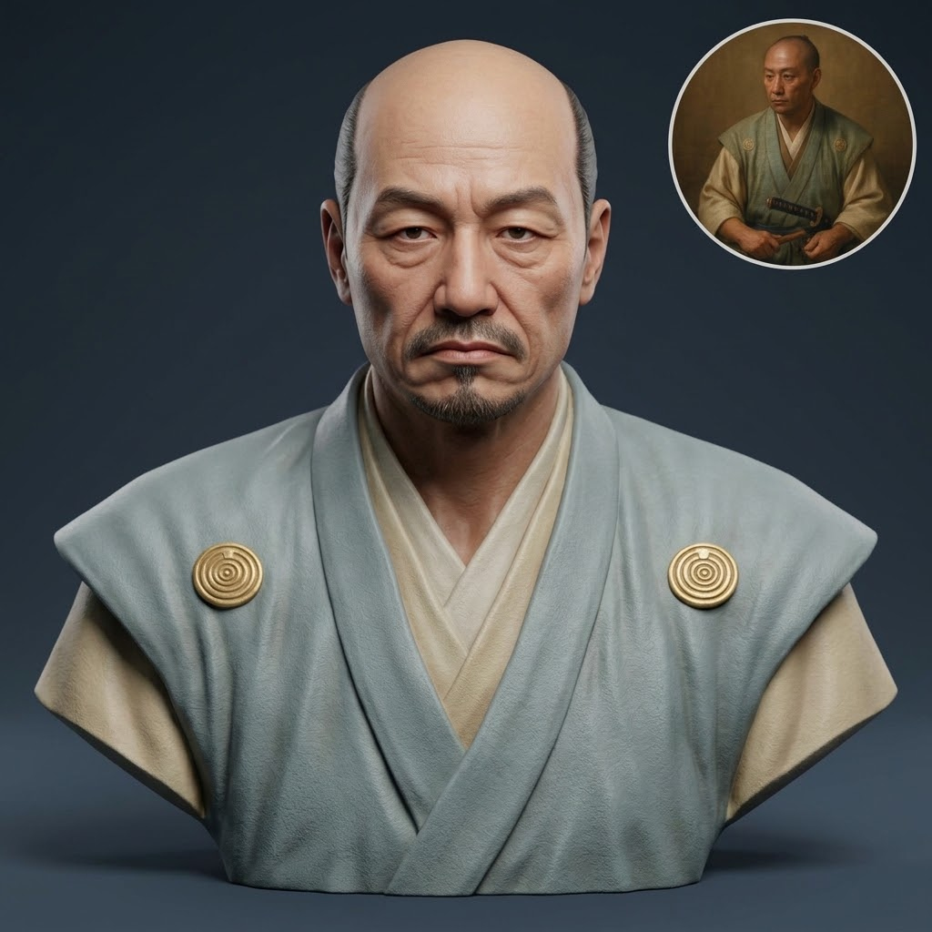 Matsudaira Kiyoyasu 3D Printable Bust 3D Model