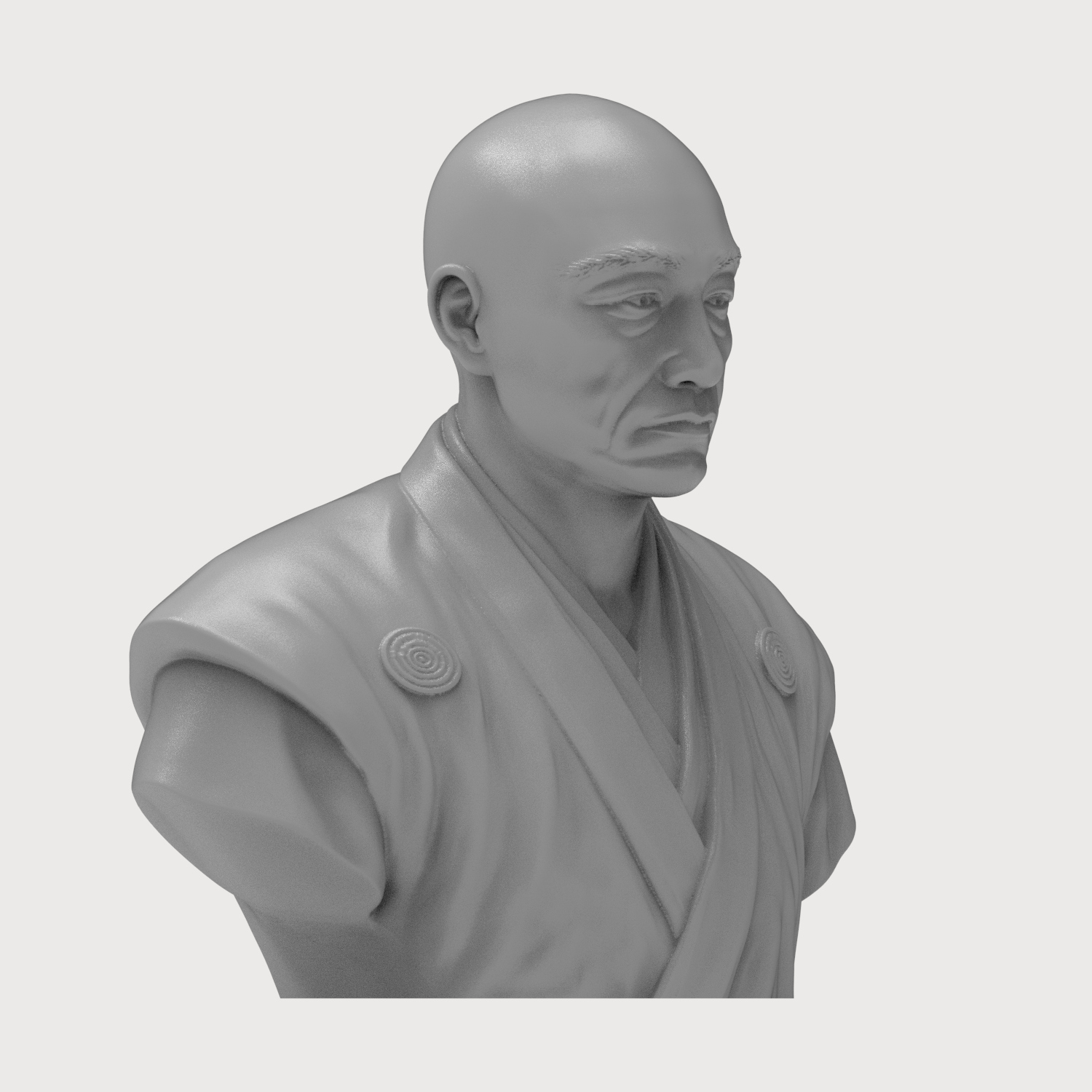 Matsudaira Kiyoyasu 3D Printable Bust 3D Model