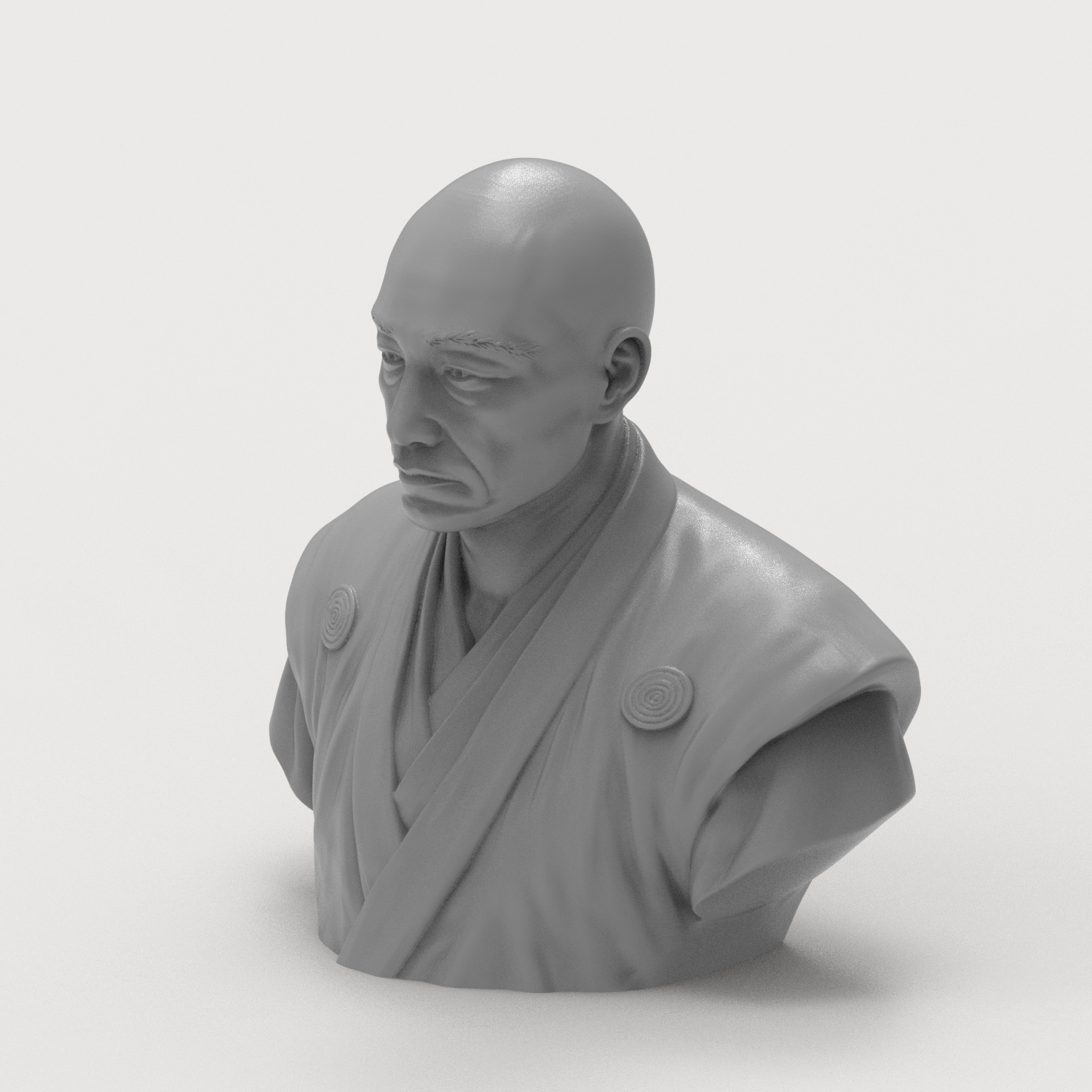 Matsudaira Kiyoyasu 3D Printable Bust 3D Model