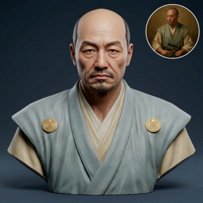 Matsudaira Kiyoyasu 3D Printable Bust