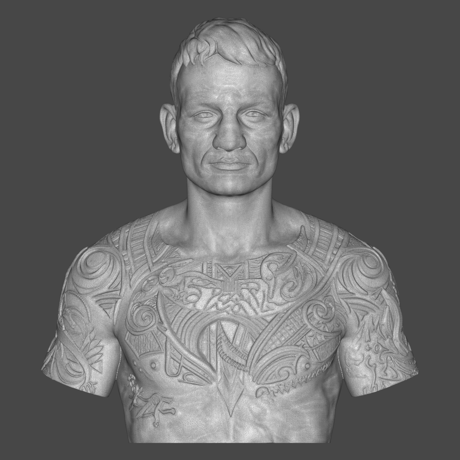 Max Holloway BMF 3D Printable Bust 3D Model