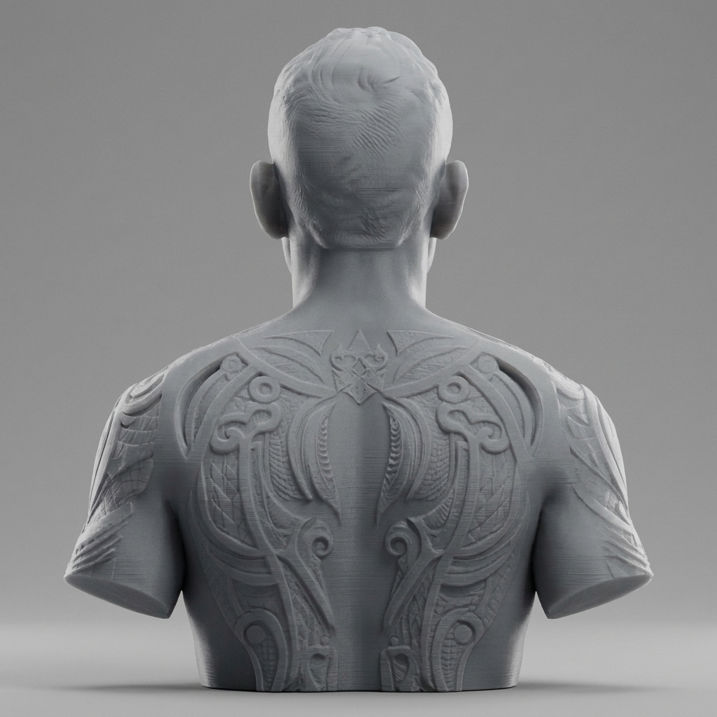 Max Holloway BMF 3D Printable Bust 3D Model