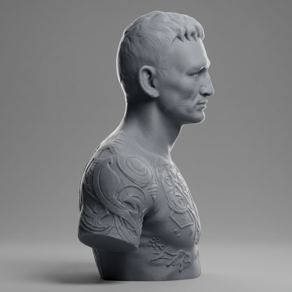 Max Holloway BMF 3D Printable Bust 3D Model