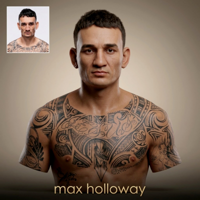 Max Holloway BMF 3D Printable Bust