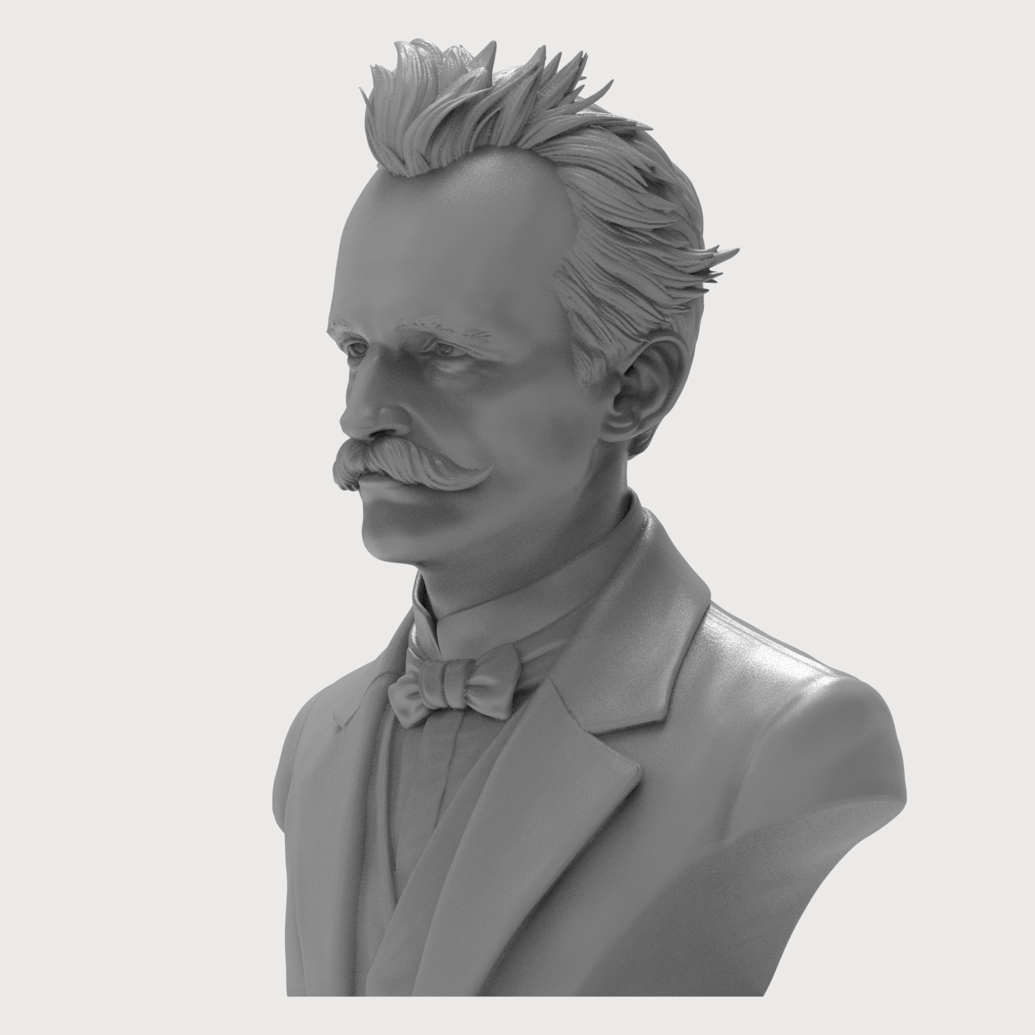 Max Planck 3D Printable Bust 3D Model