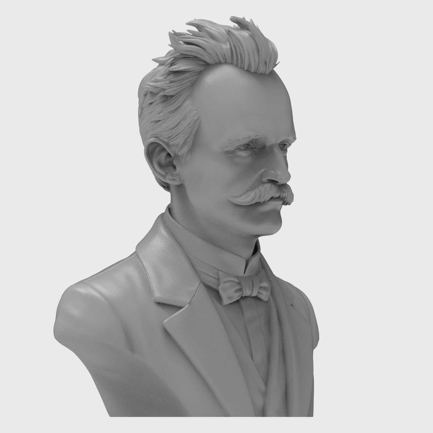 Max Planck 3D Printable Bust 3D Model