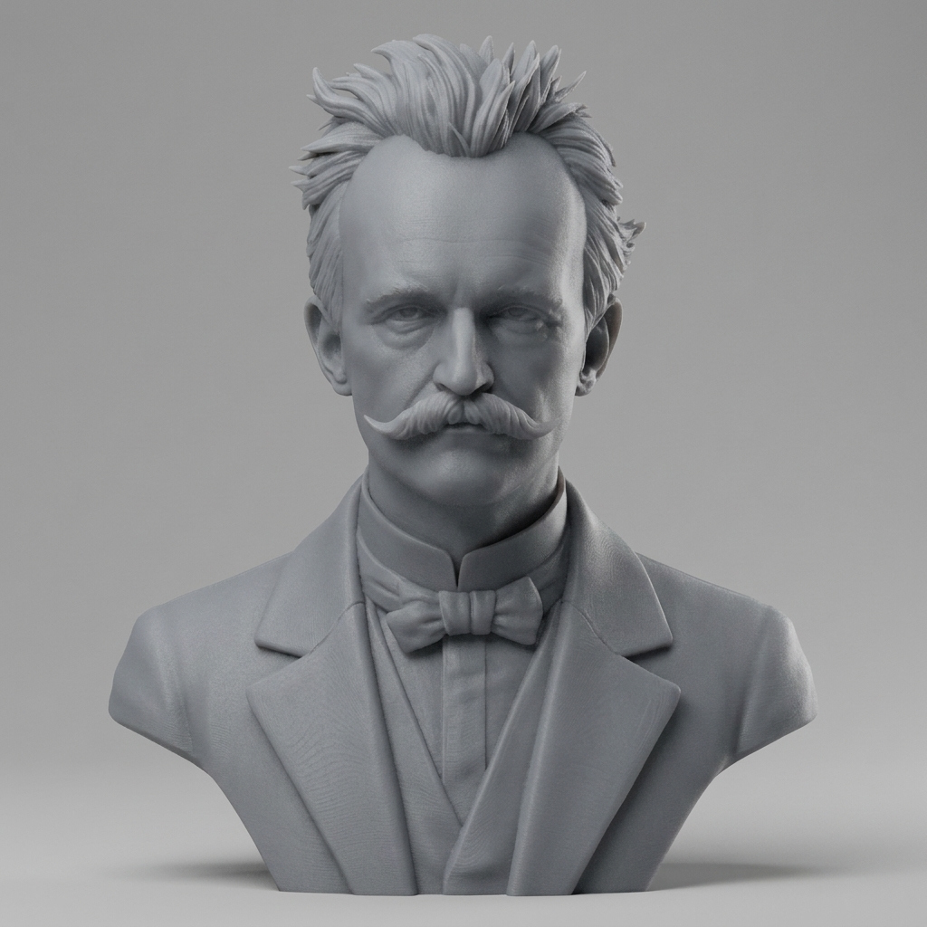 Max Planck 3D Printable Bust 3D Model