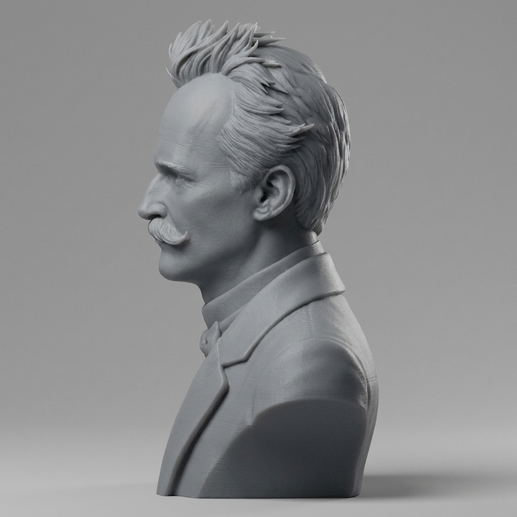 Max Planck 3D Printable Bust 3D Model