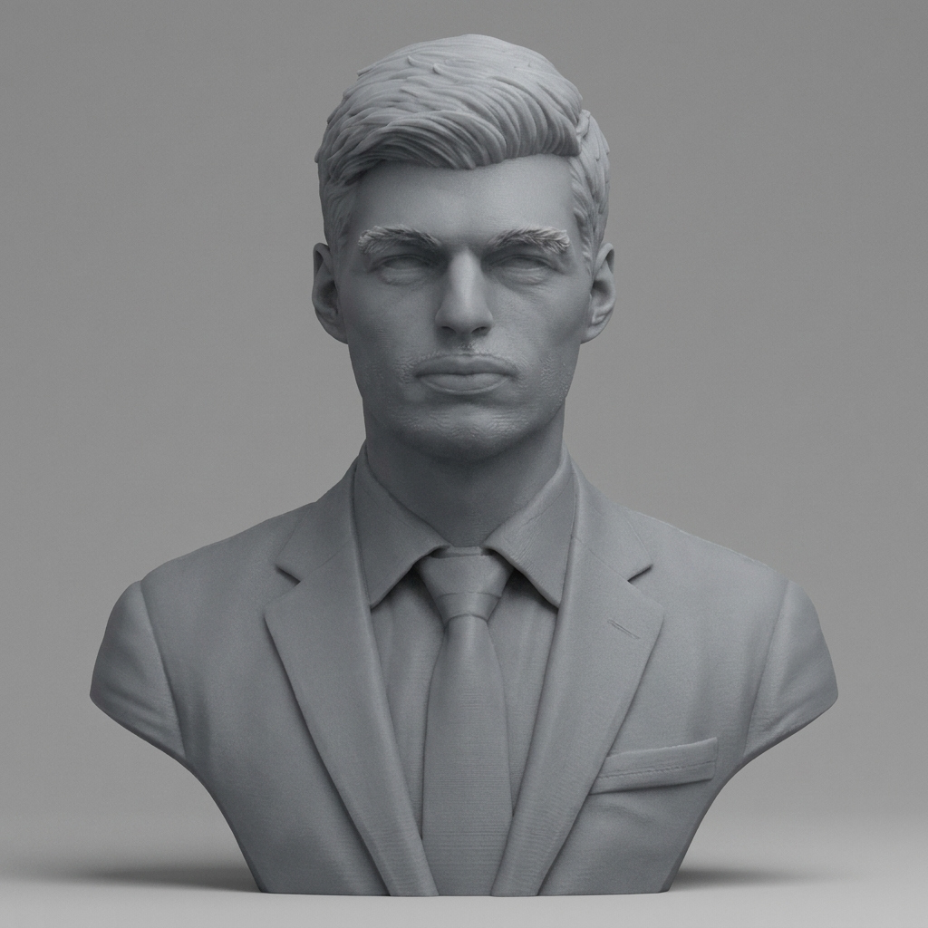 Max Verstappen 3D Printable Bust 3D Model