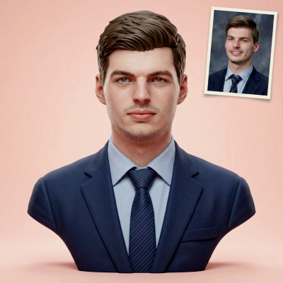 Max Verstappen 3D Printable Bust