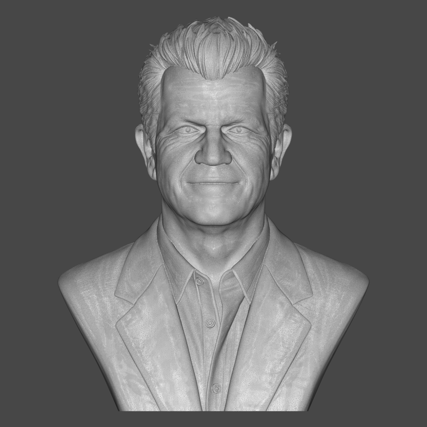 Mel Gibson Portrait Bust - Cinema Icon 3D Printable 3D Model