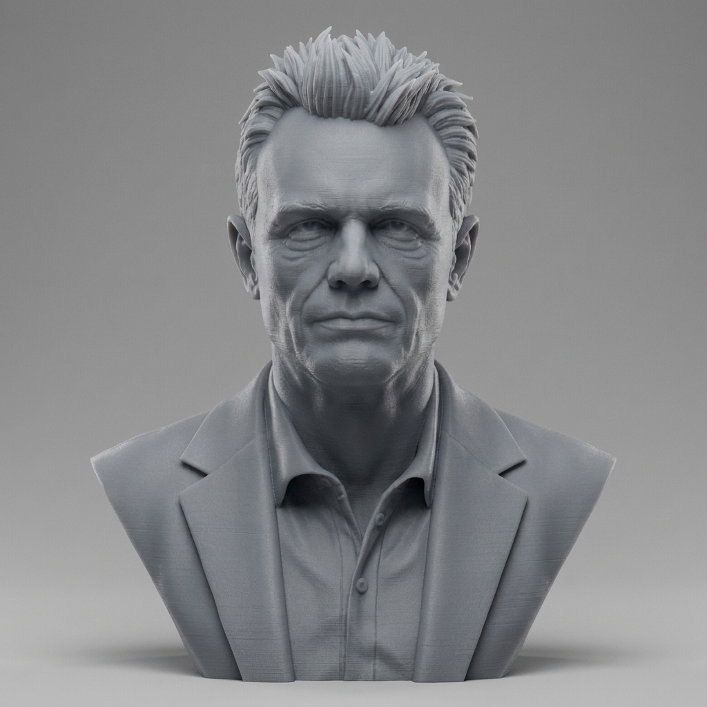 Michael Biehn Portrait Bust 3D Printable 3D Model