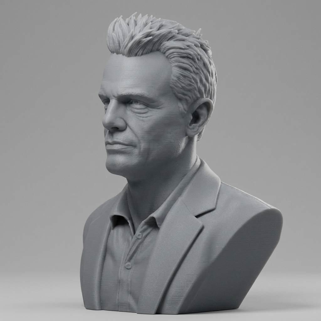 Michael Biehn Portrait Bust 3D Printable 3D Model