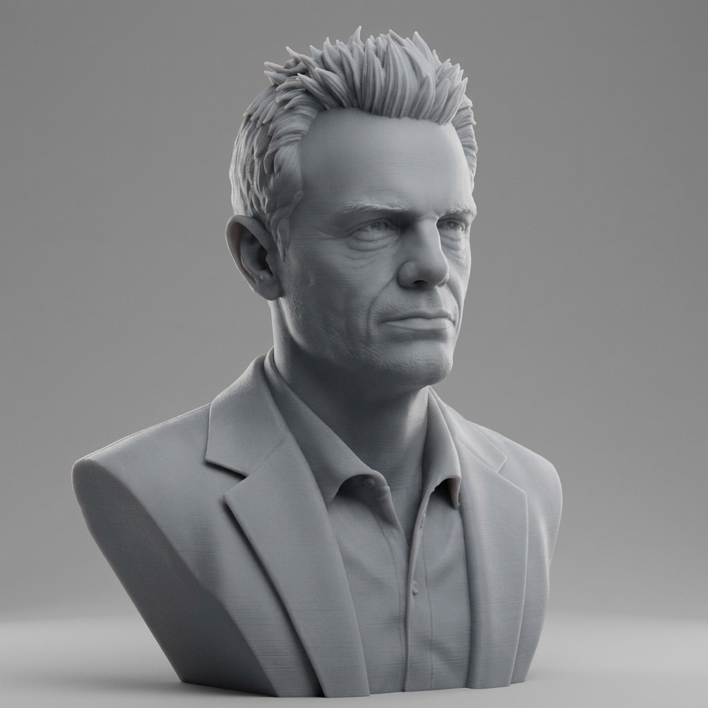 Michael Biehn Portrait Bust 3D Printable 3D Model
