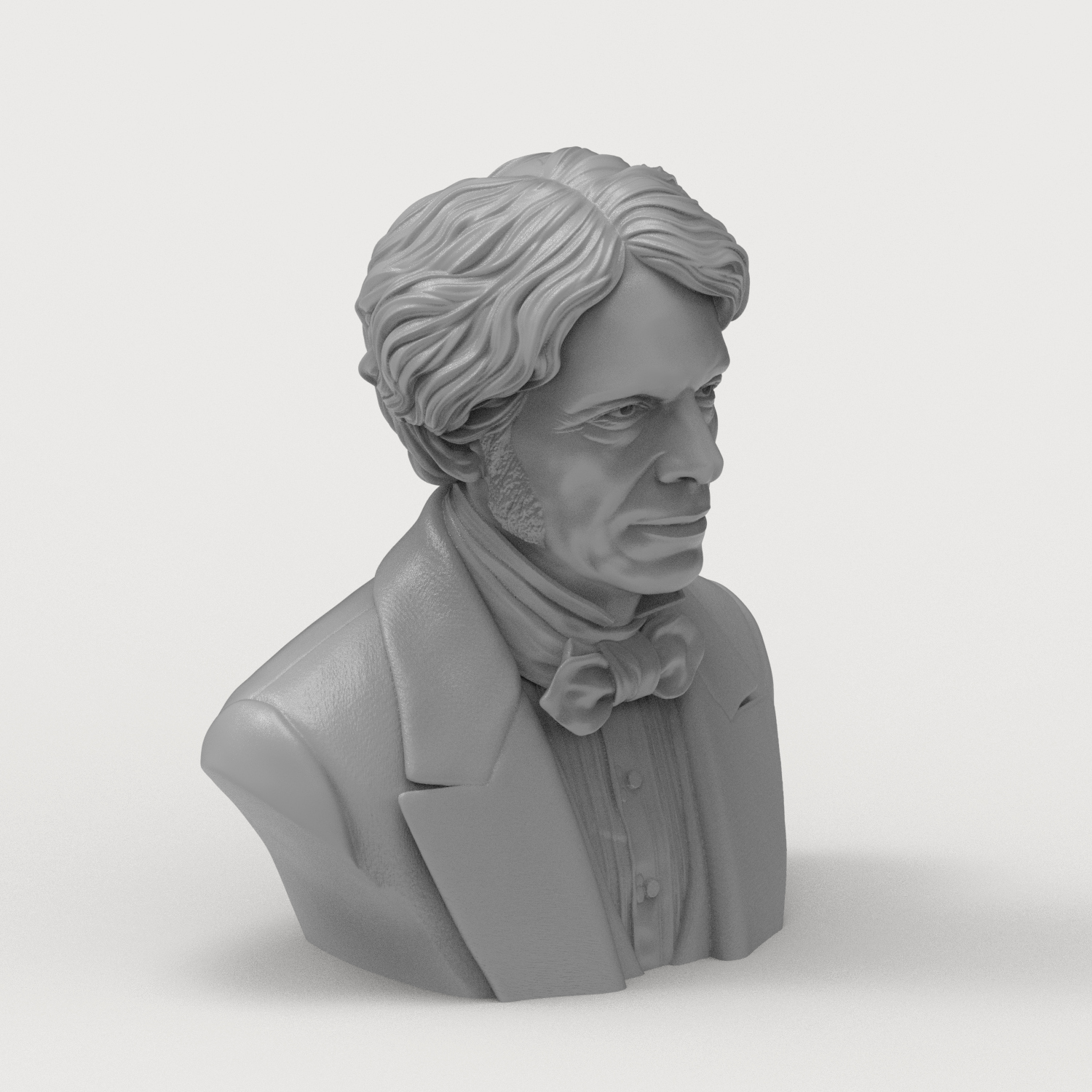 Michael Faraday 3D Printable Bust 3D Model