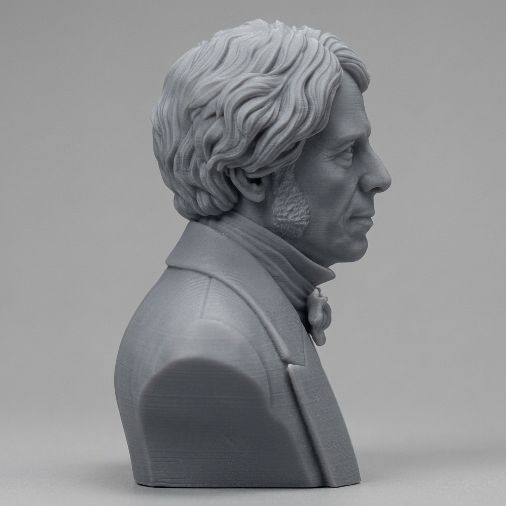Michael Faraday 3D Printable Bust 3D Model