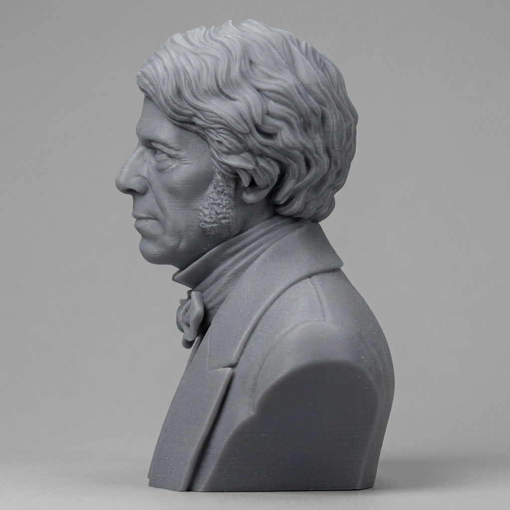 Michael Faraday 3D Printable Bust 3D Model