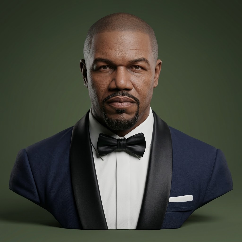 Michael Jai White Bust 3D Print Model 3D Model