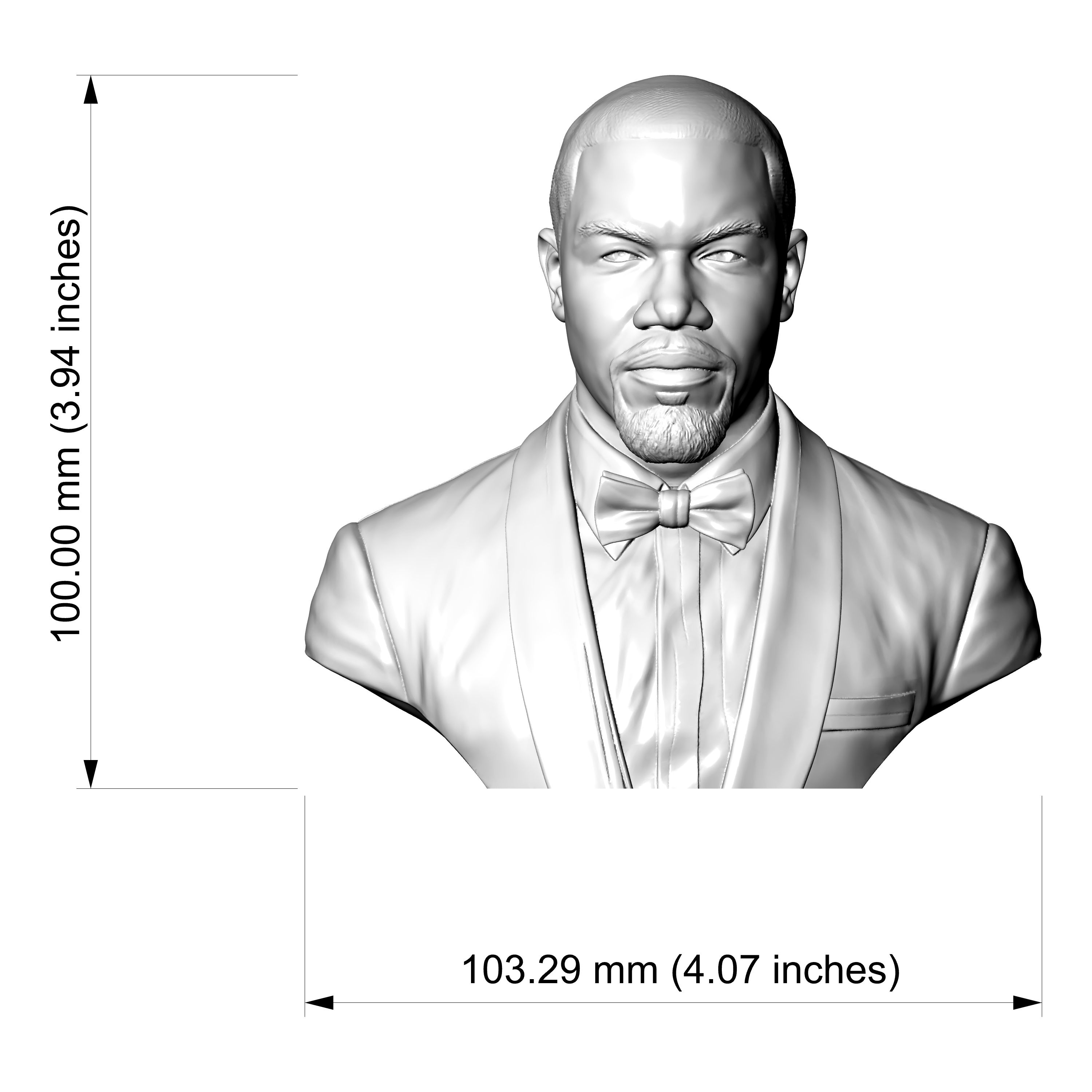 Michael Jai White Bust 3D Print Model 3D Model