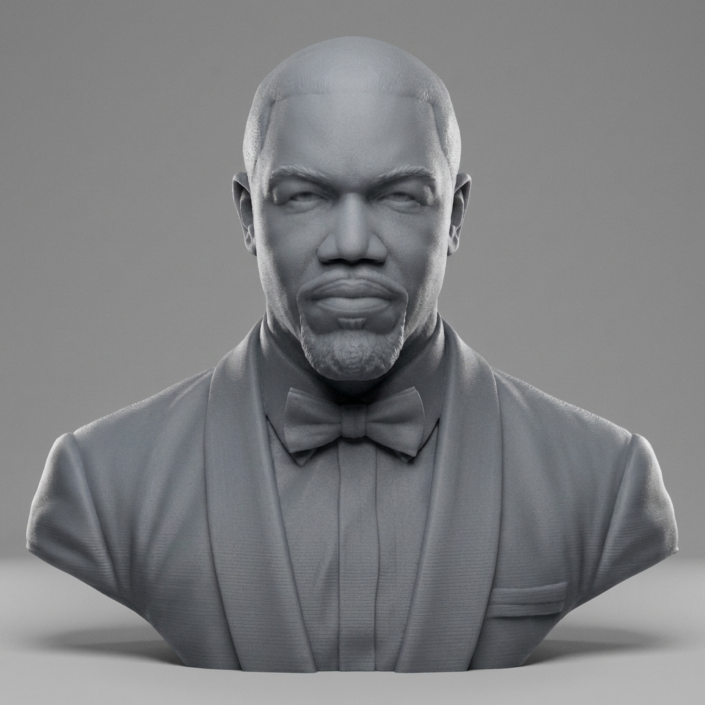 Michael Jai White Bust 3D Print Model 3D Model