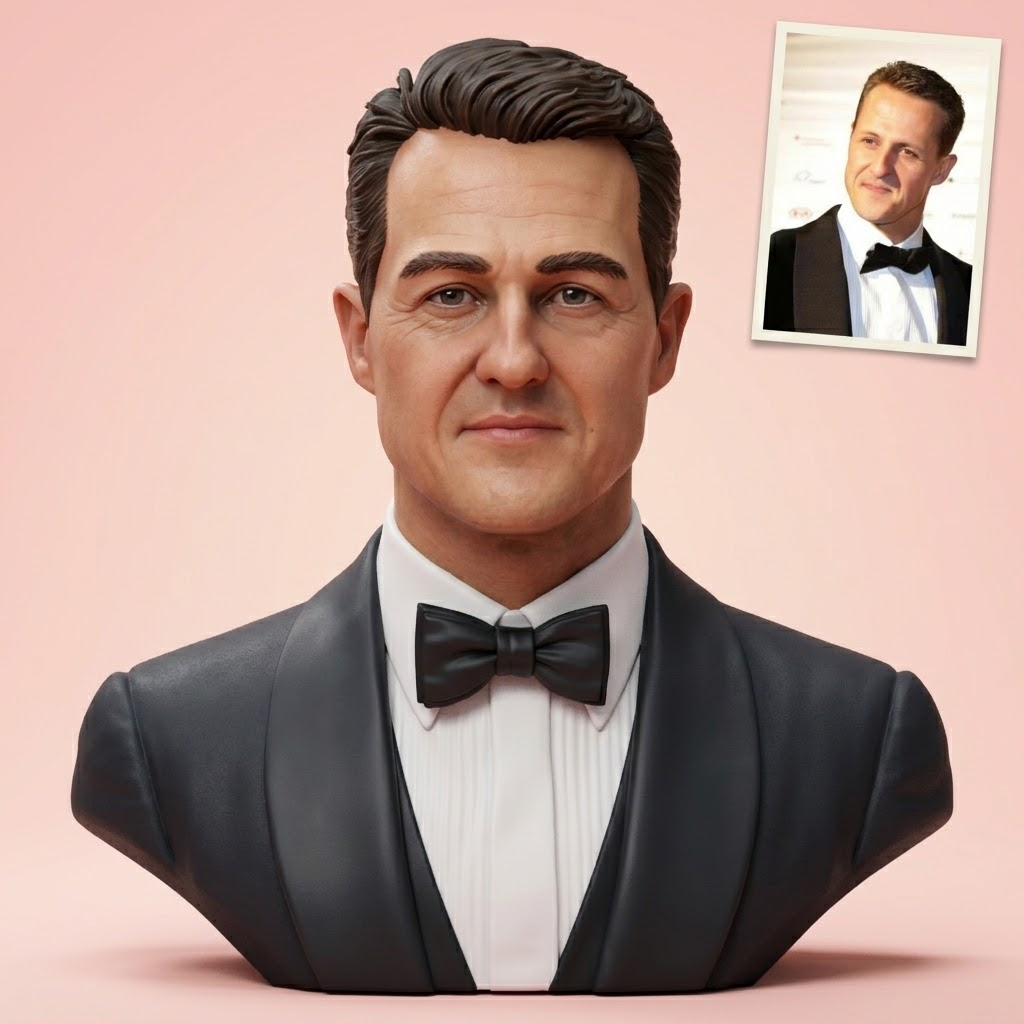 Michael Schumacher 3D Printable Bust 3D Model