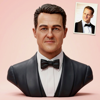 Michael Schumacher 3D Printable Bust
