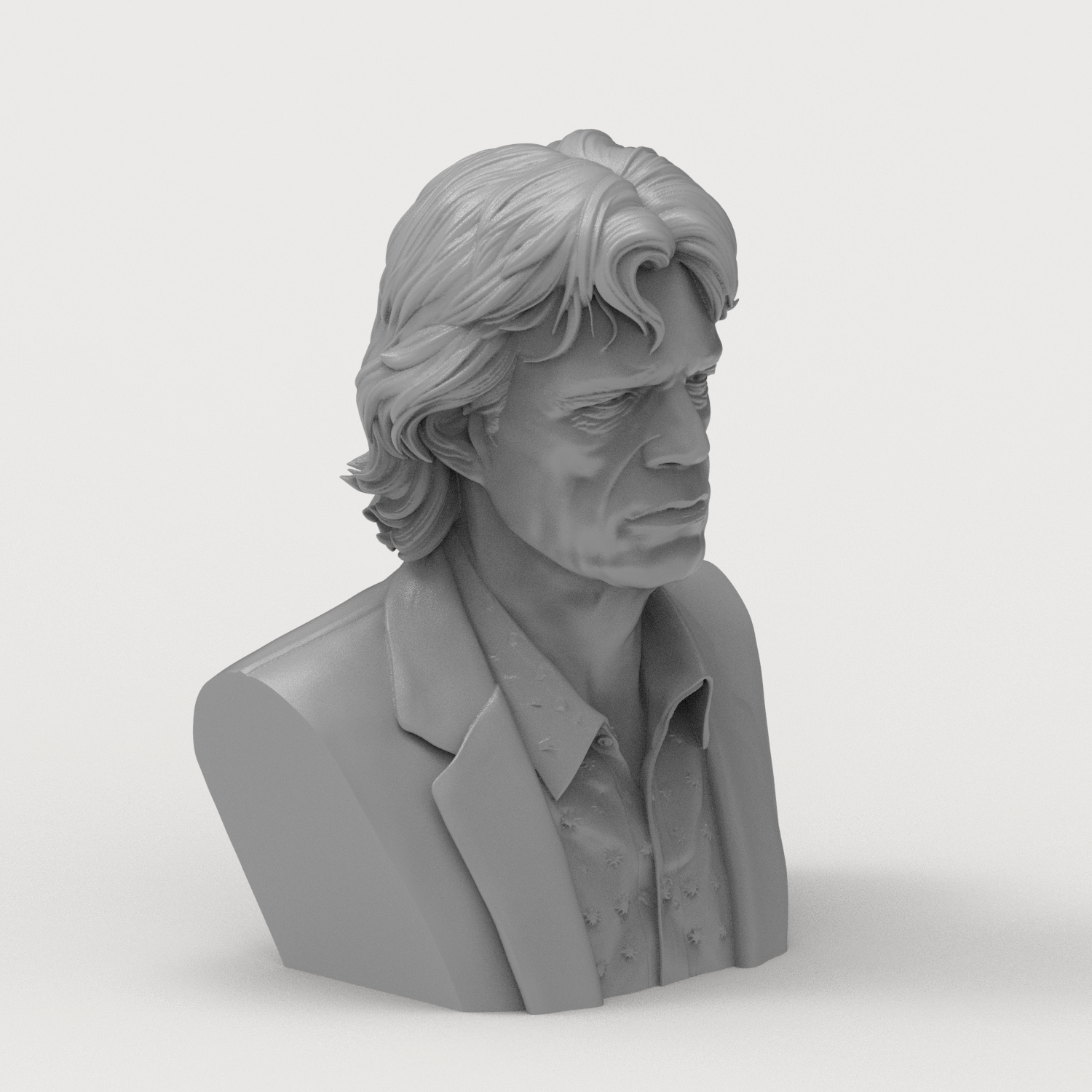 Mick Jagger 3D Printable Bust 3D Model
