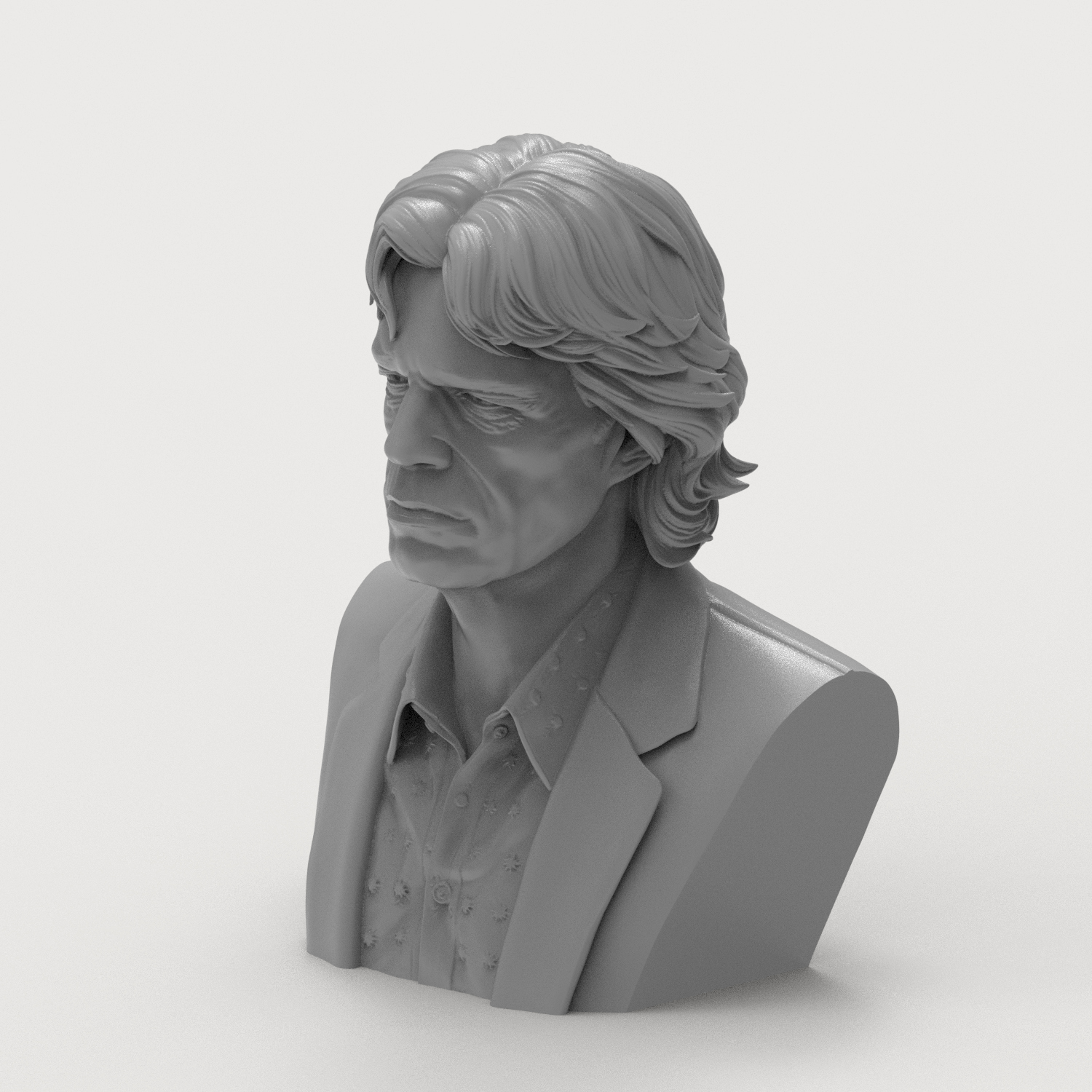 Mick Jagger 3D Printable Bust 3D Model