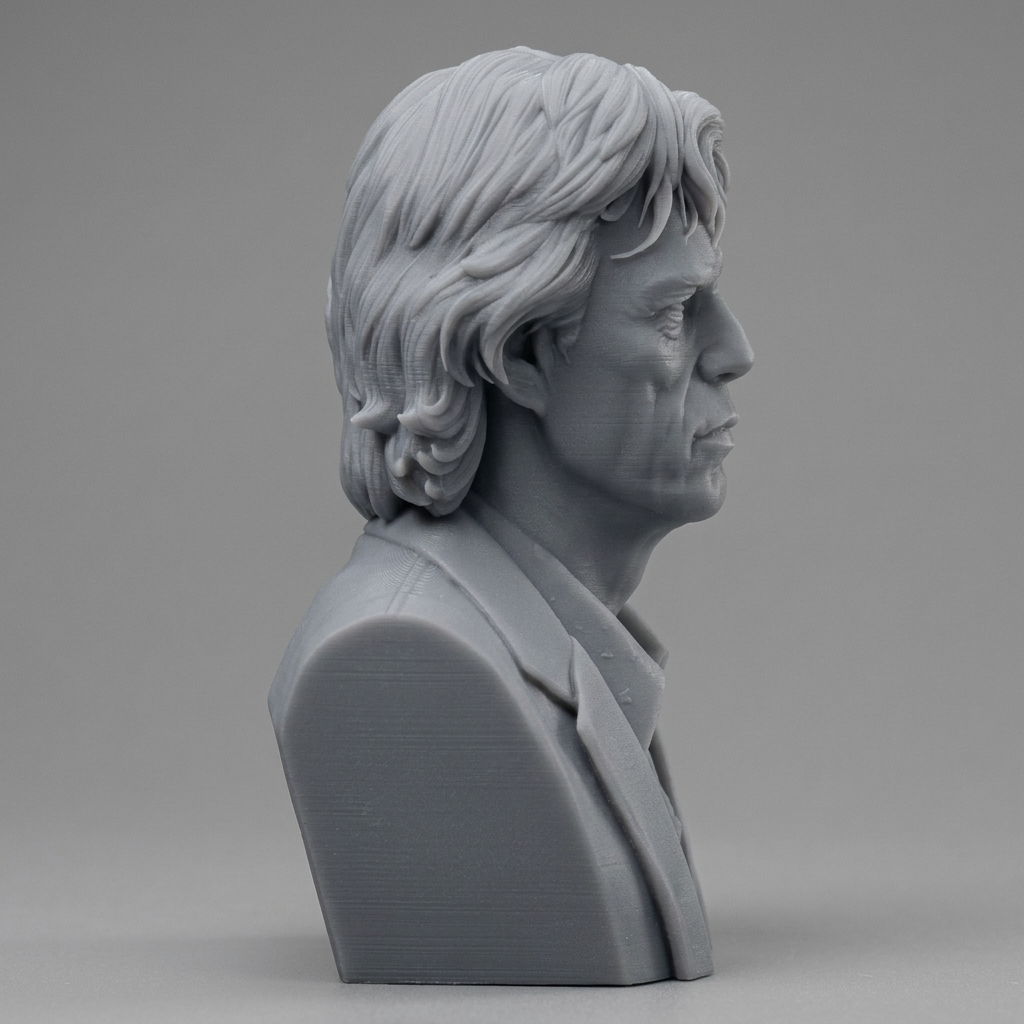 Mick Jagger 3D Printable Bust 3D Model