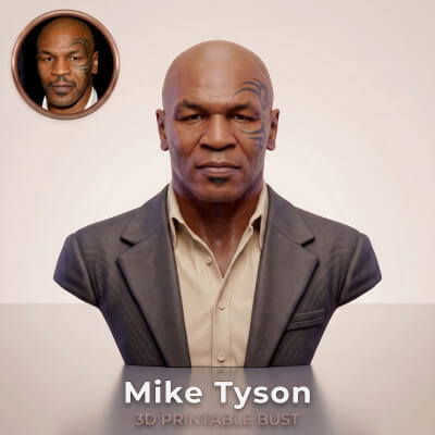 Mike Tyson Boxing Legend Bust