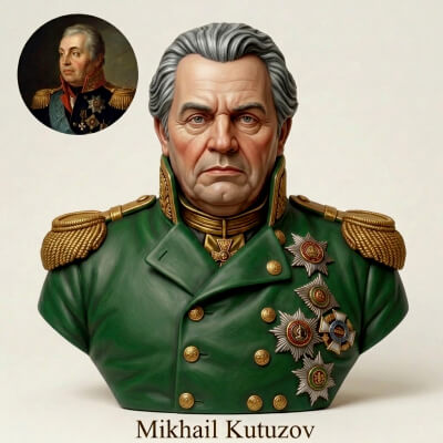 Mikhail Kutuzov 3D Printable Bust