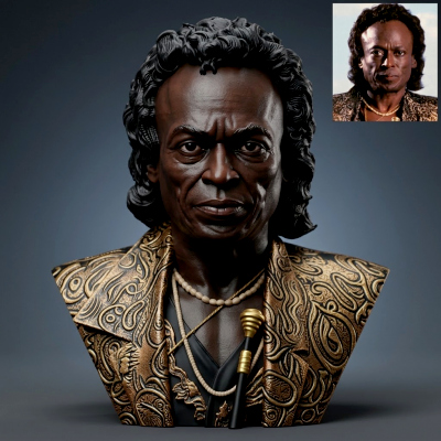 Miles Davis 3D Printable Bust