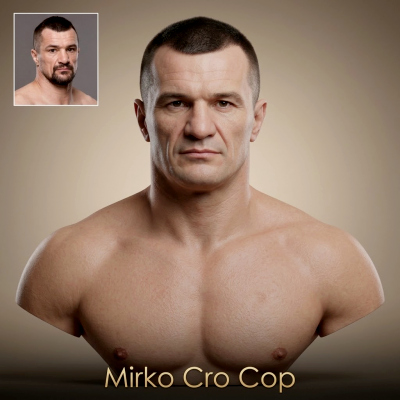 Mirko Cro Cop 3D Printable Bust