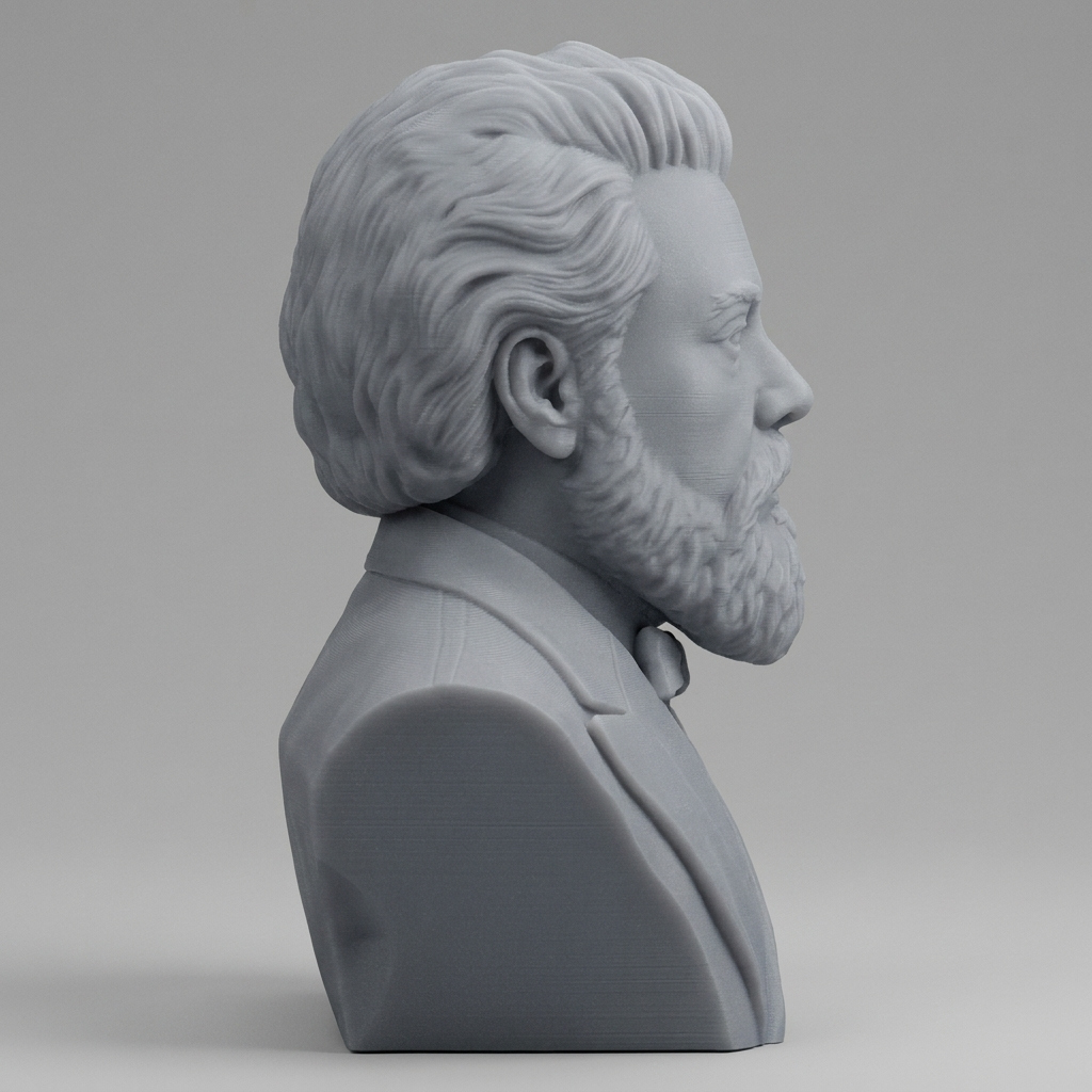 Modest Mussorgsky 3D Printable Bust 3D Model