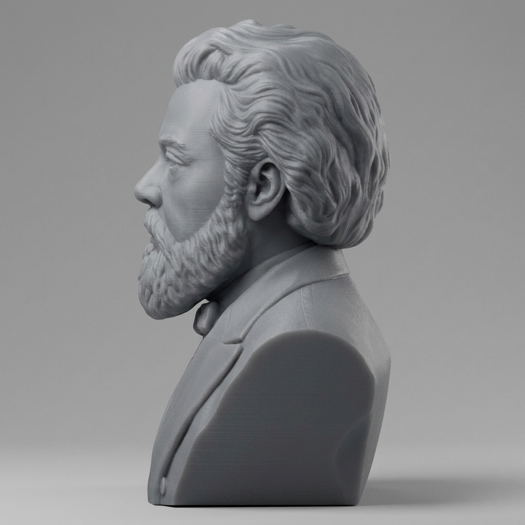 Modest Mussorgsky 3D Printable Bust 3D Model