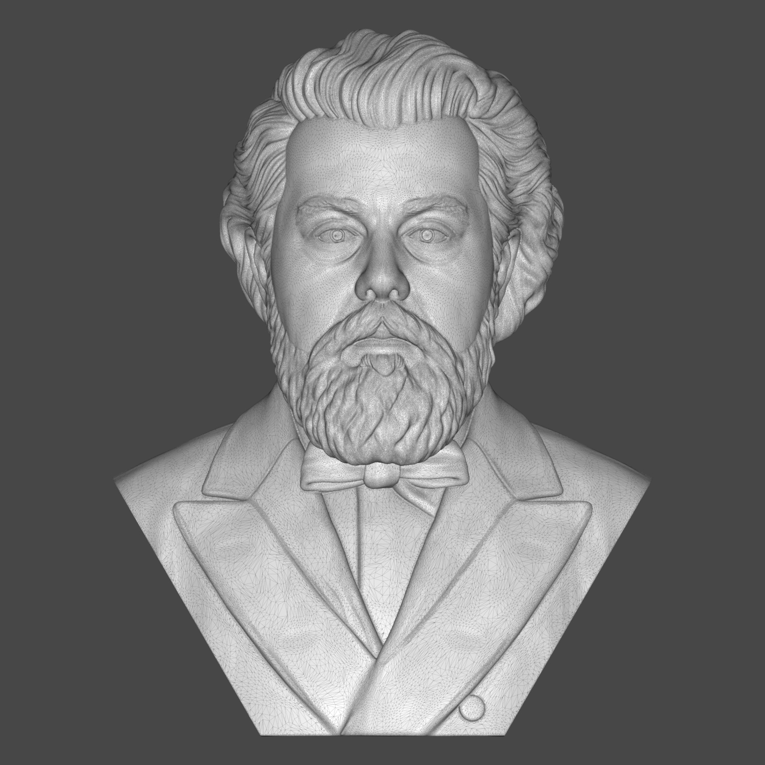 Modest Mussorgsky 3D Printable Bust 3D Model