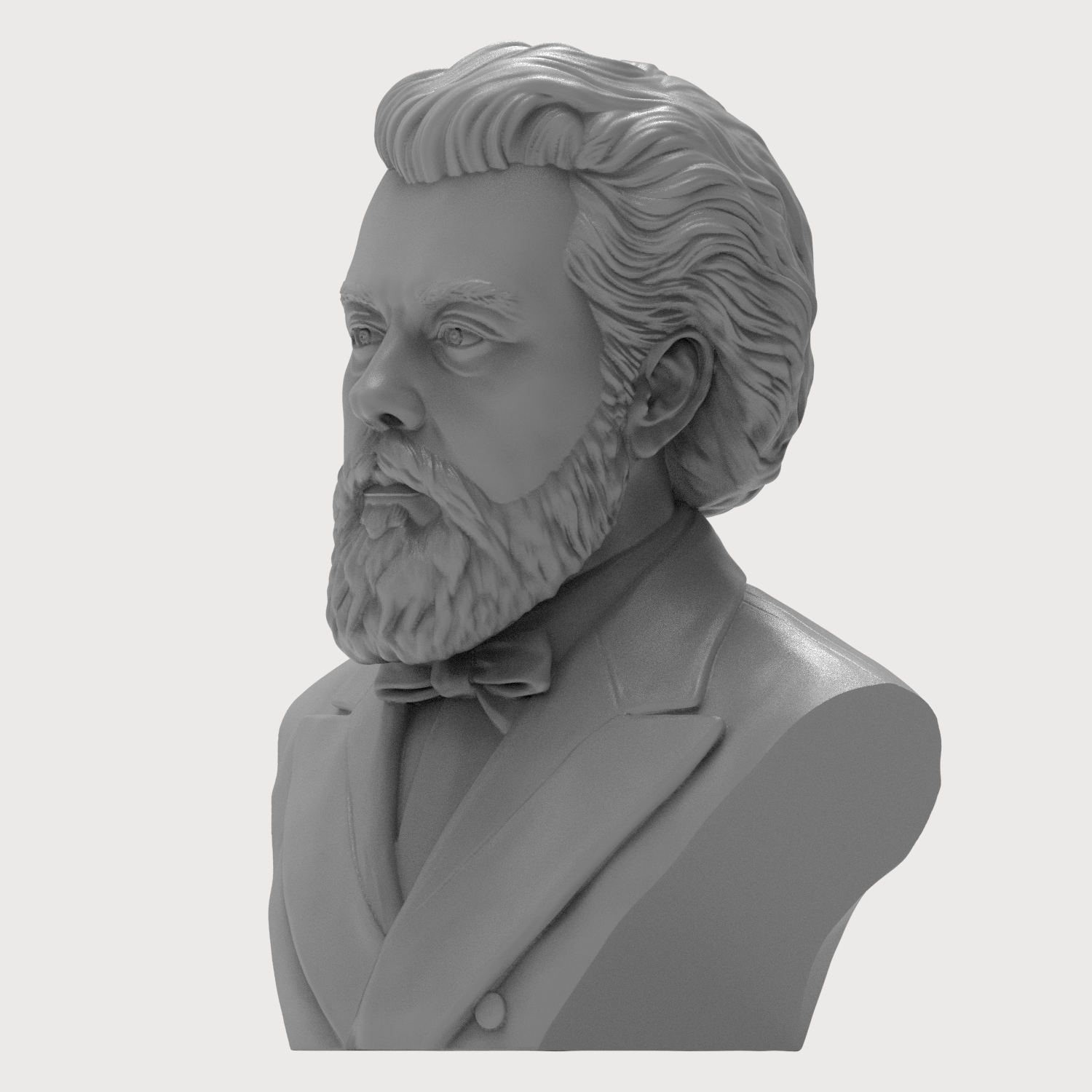 Modest Mussorgsky 3D Printable Bust 3D Model