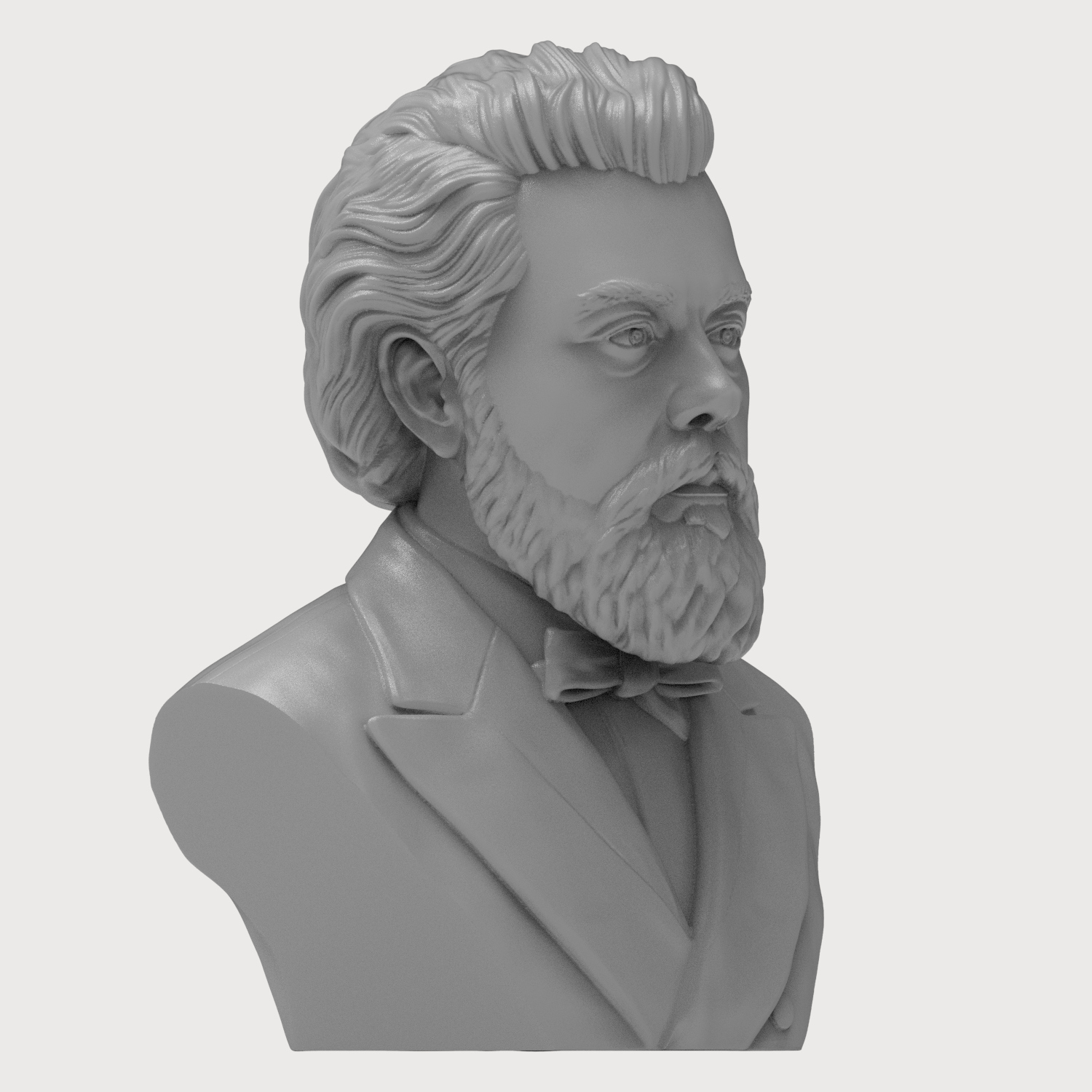 Modest Mussorgsky 3D Printable Bust 3D Model