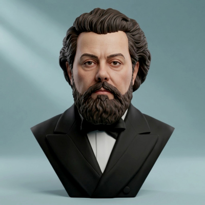 Modest Mussorgsky 3D Printable Bust